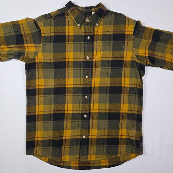Red Head Brand Co Flannel Shirt L Plaid Button Up 100% Cotton Outdoor Workwear - Picture 3 of 13